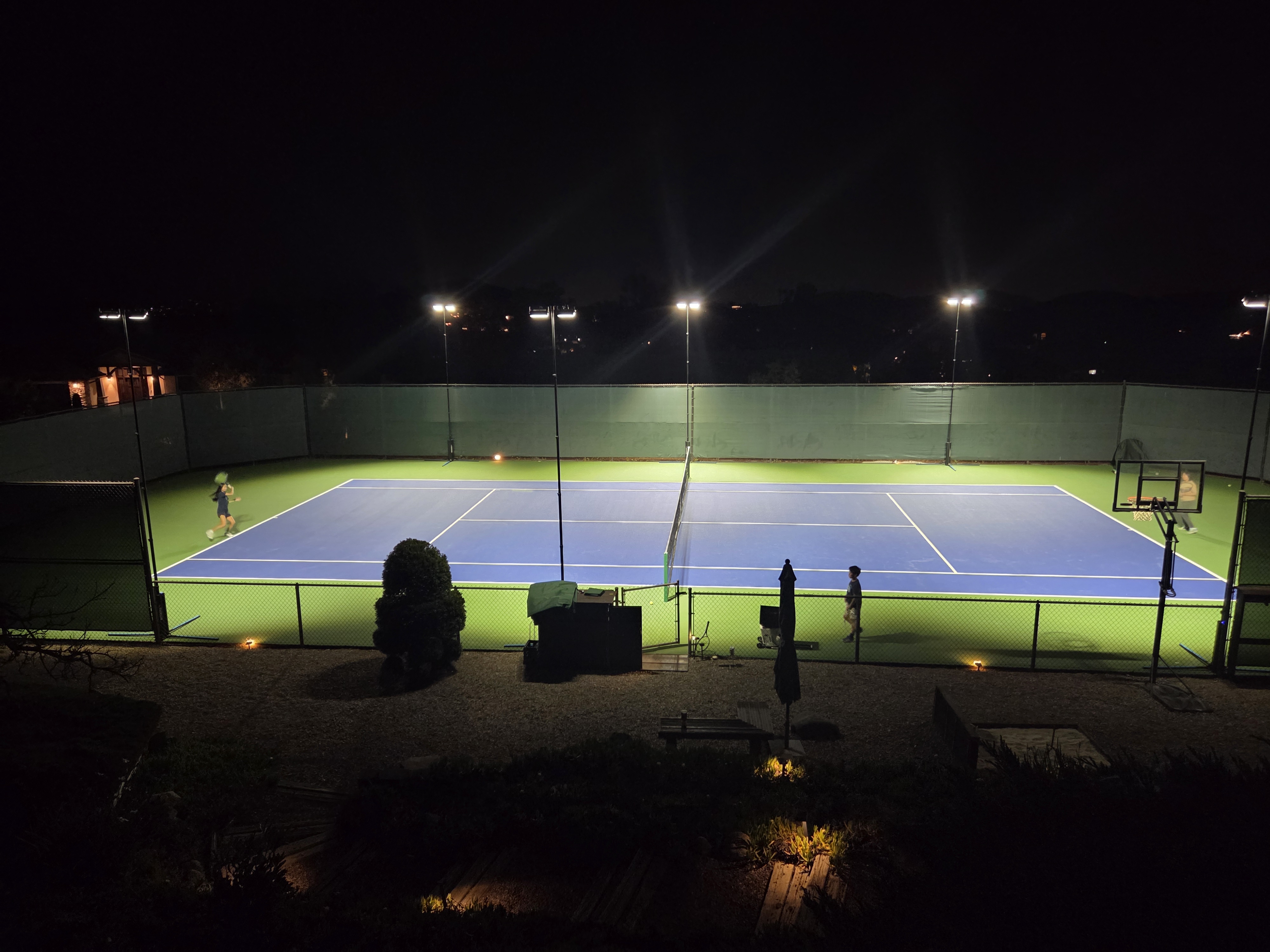 Tennis in action